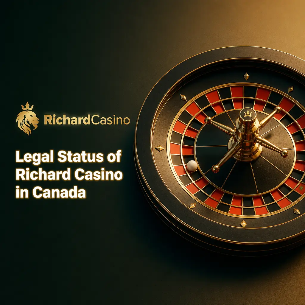 Richard Casino legal status in Canada showing Curacao license, privacy policy, and responsible gaming tools for players