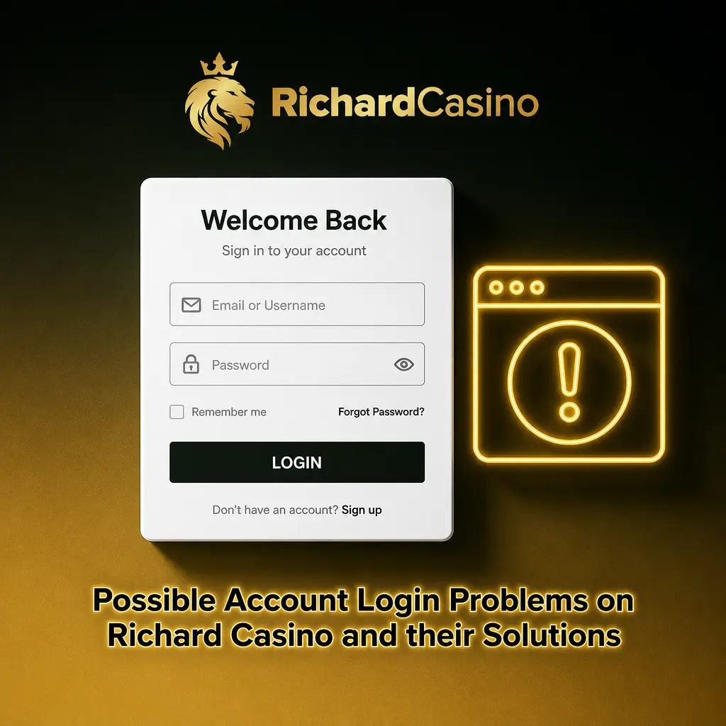 Common Richard Casino login issues and fixes, including password reset, account lock, KYC verification, and app troubleshooting.