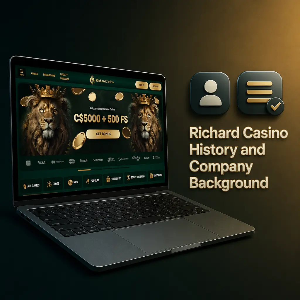 Richard Casino logo representing the Curacao-licensed sportsbook and casino platform founded in 2023 for Canadian players.